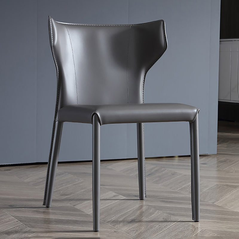 Dining Room Upholstered Chair Leather Kitchen Wingback Chair