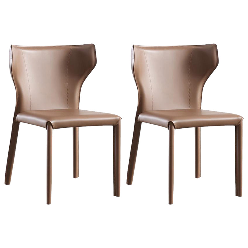 Dining Room Upholstered Chair Leather Kitchen Wingback Chair