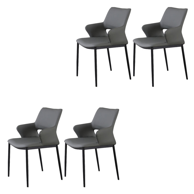 Open Back Dining Chair Contemporary Indoor Dining Side Chair