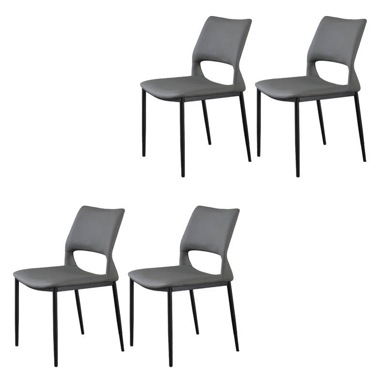 Open Back Dining Chair Contemporary Indoor Dining Side Chair