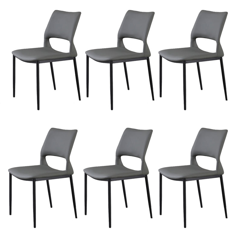 Open Back Dining Chair Contemporary Indoor Dining Side Chair