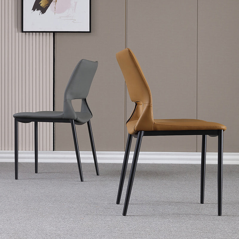 Open Back Dining Chair Contemporary Indoor Dining Side Chair