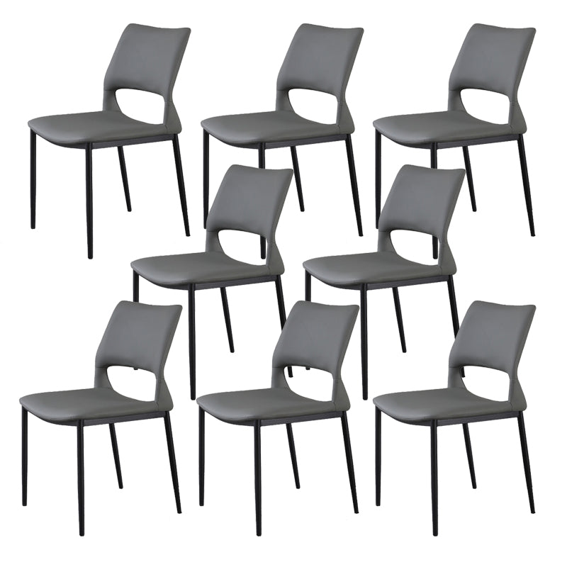 Open Back Dining Chair Contemporary Indoor Dining Side Chair