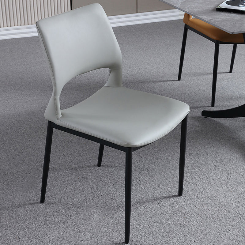 Open Back Dining Chair Contemporary Indoor Dining Side Chair