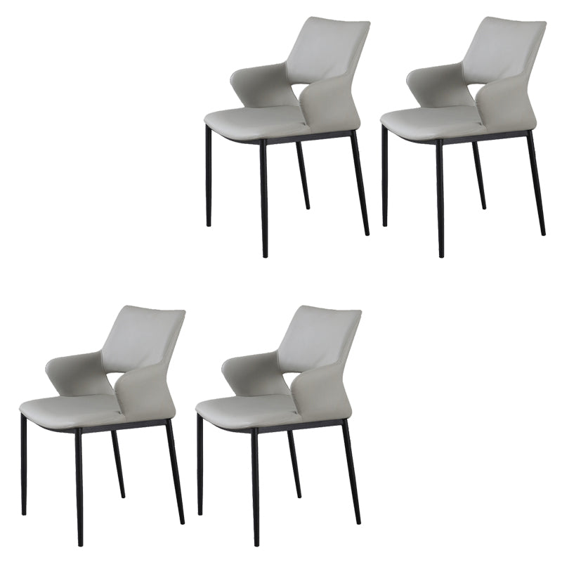 Open Back Dining Chair Contemporary Indoor Dining Side Chair