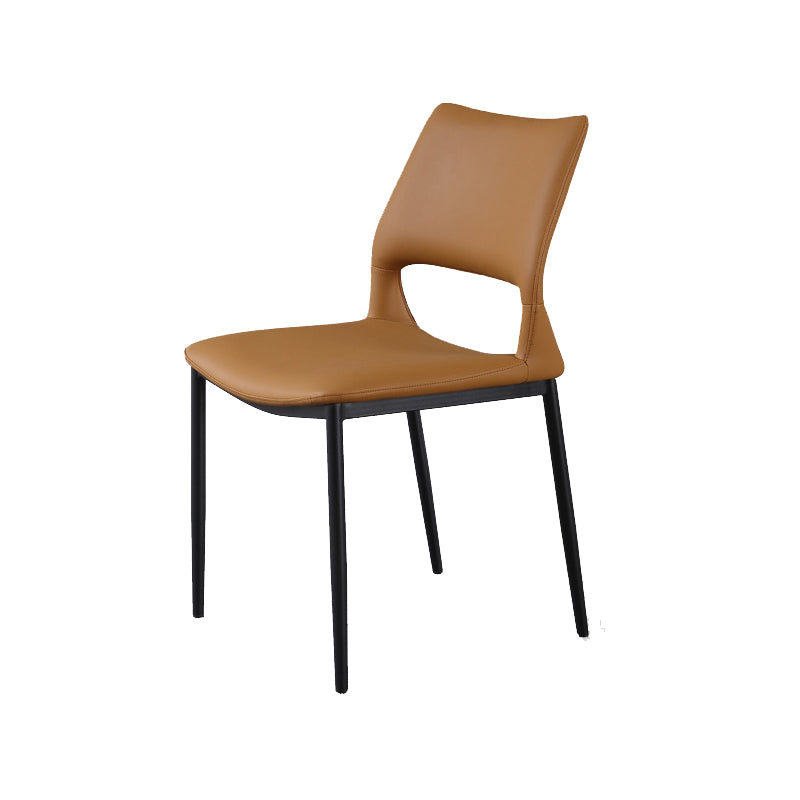Open Back Dining Chair Contemporary Indoor Dining Side Chair