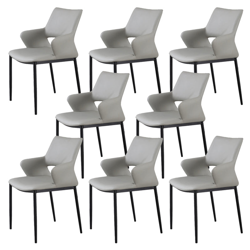 Open Back Dining Chair Contemporary Indoor Dining Side Chair