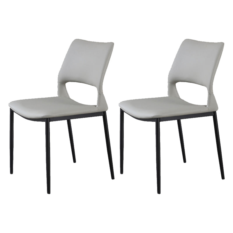 Open Back Dining Chair Contemporary Indoor Dining Side Chair
