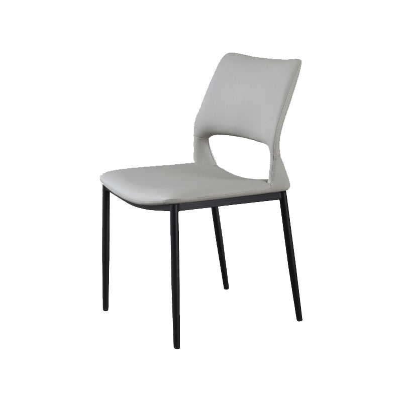 Open Back Dining Chair Contemporary Indoor Dining Side Chair