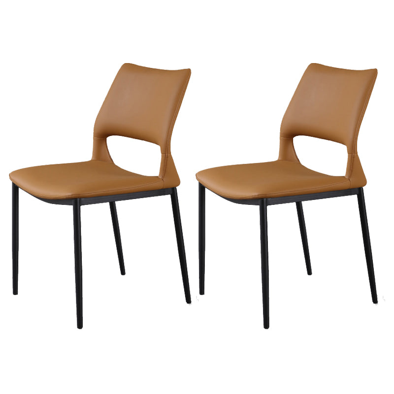 Open Back Dining Chair Contemporary Indoor Dining Side Chair