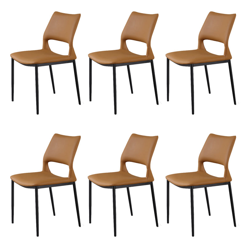 Open Back Dining Chair Contemporary Indoor Dining Side Chair
