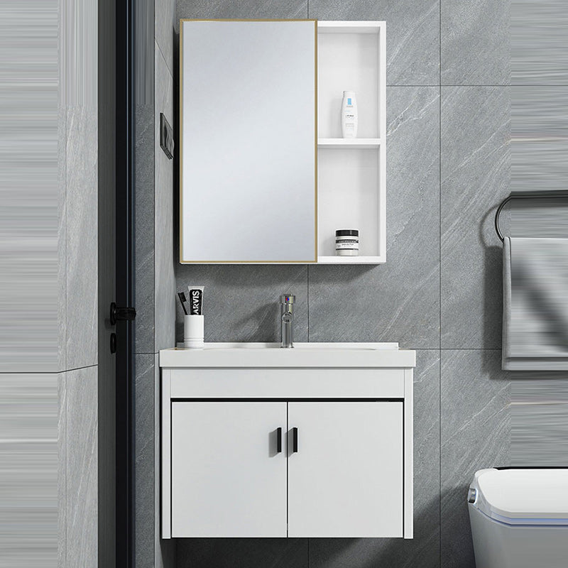 Wall-mounted Bathroom Vanity Modern Single-Sink Space Saver Vanity
