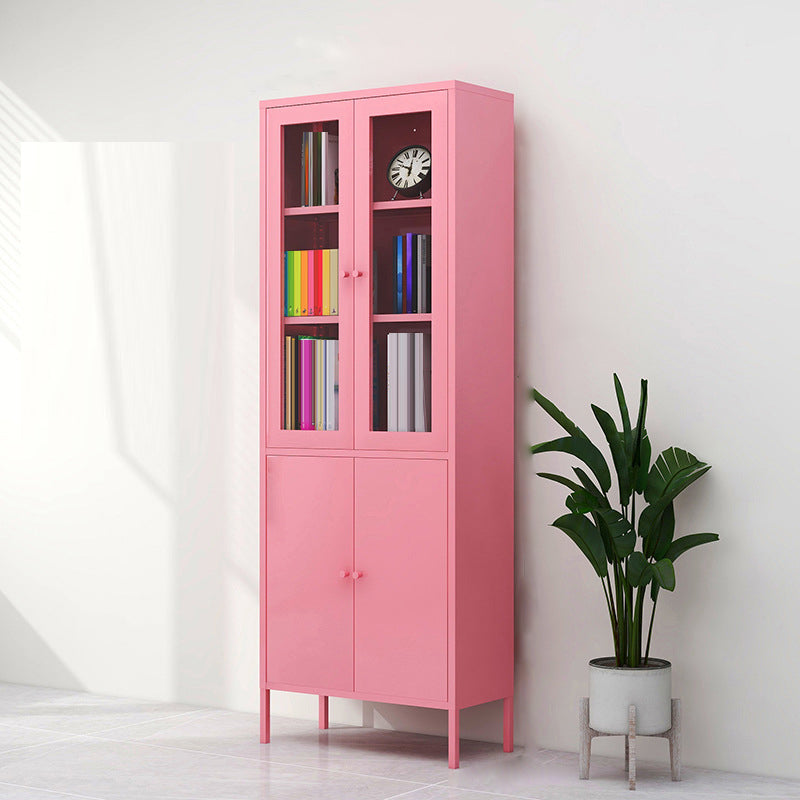 Modern Filing Cabinet Glass Storage Shelves and Pedestal Vertical File Cabinet