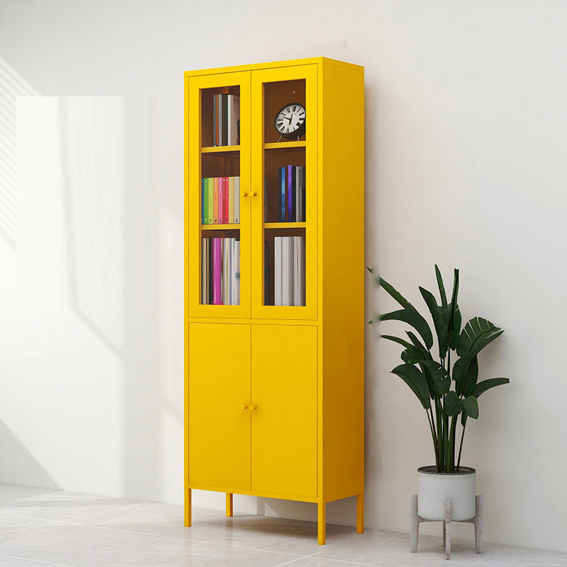Modern Filing Cabinet Glass Storage Shelves and Pedestal Vertical File Cabinet