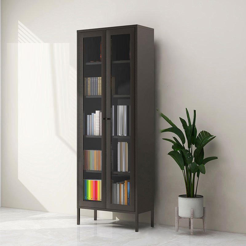 Modern Filing Cabinet Glass Storage Shelves and Pedestal Vertical File Cabinet
