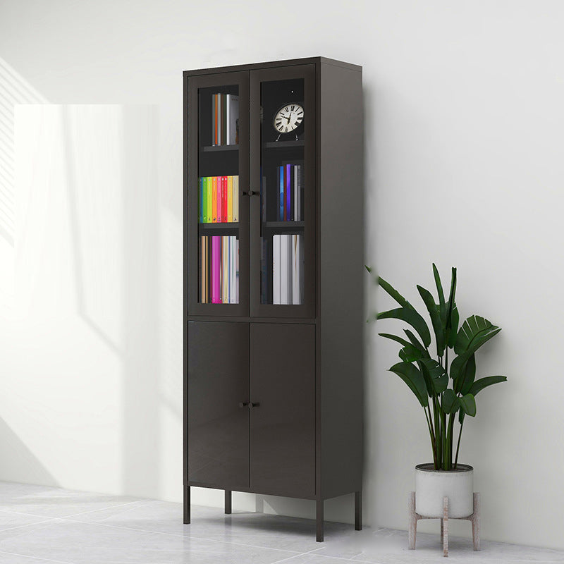 Modern Filing Cabinet Glass Storage Shelves and Pedestal Vertical File Cabinet