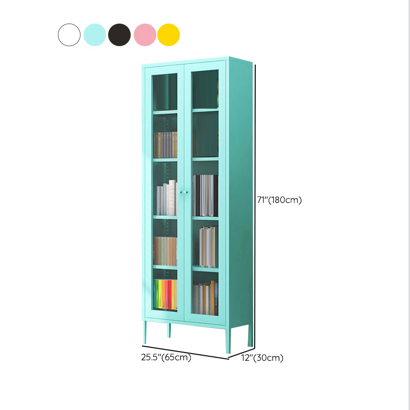 Modern Filing Cabinet Glass Storage Shelves and Pedestal Vertical File Cabinet