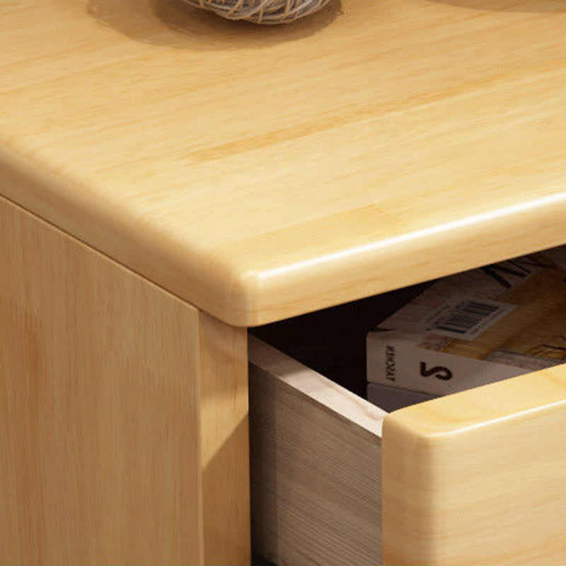 3 Drawers Contemporary Accent Table Nightstand Antique Finish Nightstand