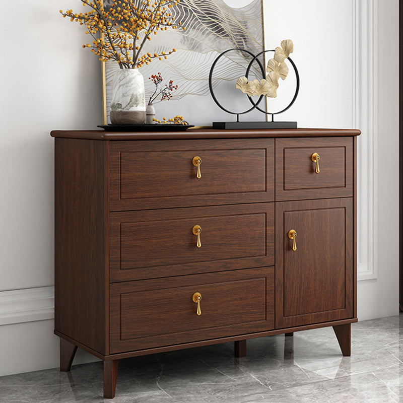 Contemporary Glam Storage Chest Dresser Wooden Chest with Drawers
