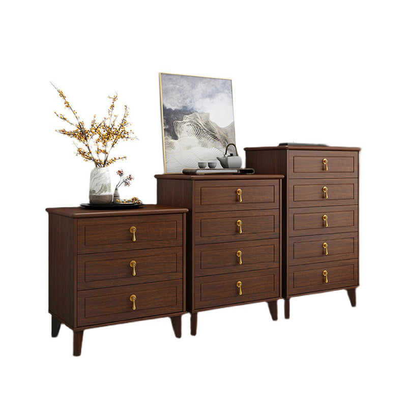 Contemporary Glam Storage Chest Dresser Wooden Chest with Drawers