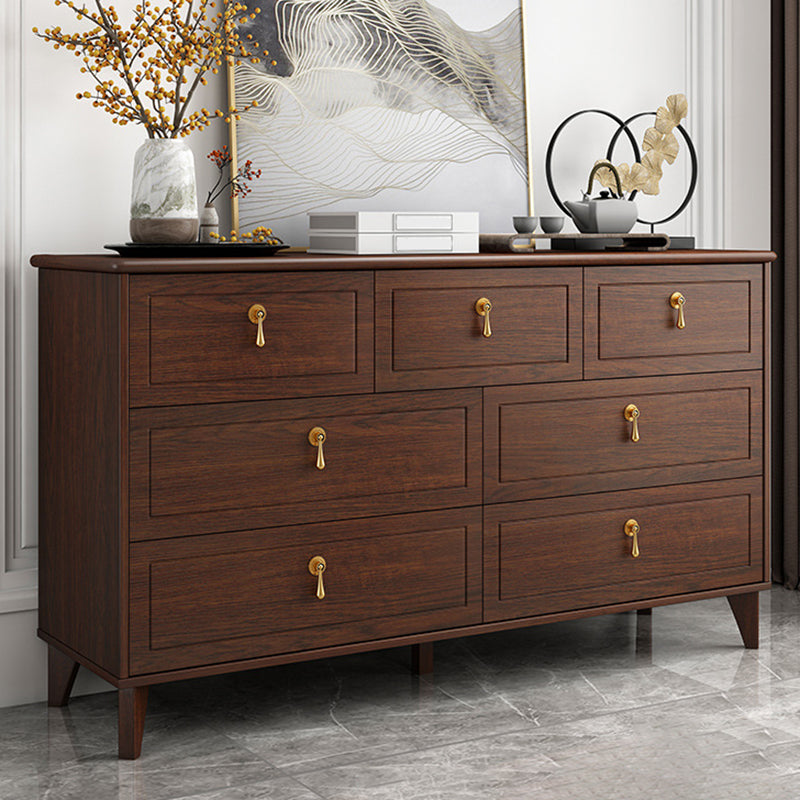 Contemporary Glam Storage Chest Dresser Wooden Chest with Drawers