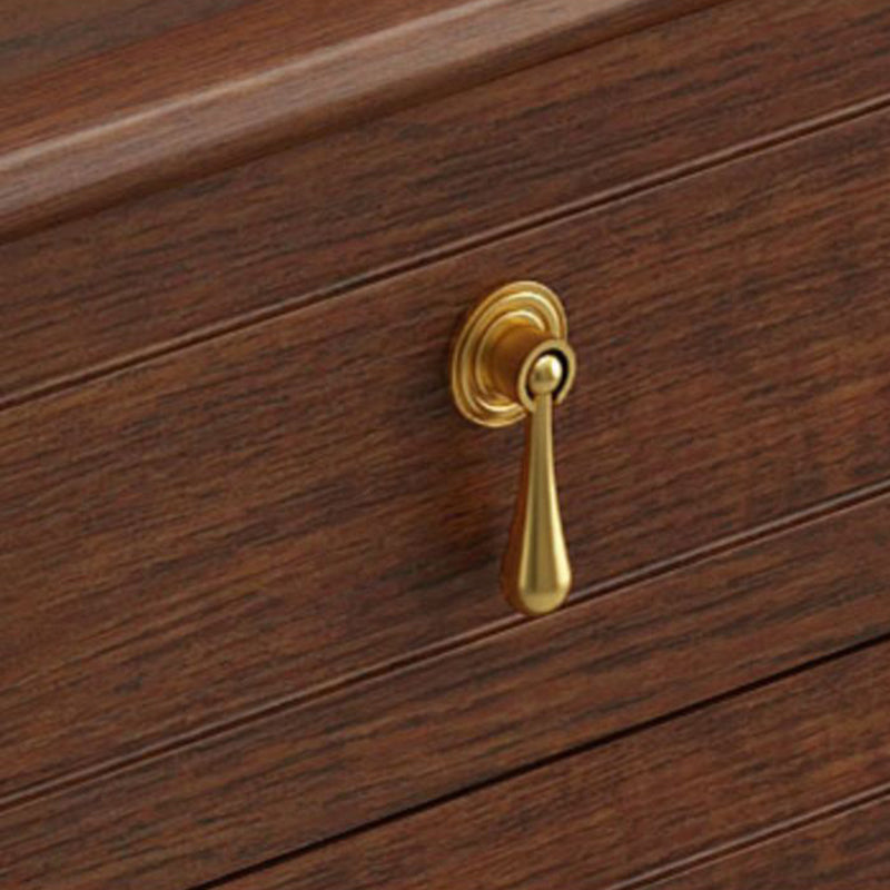 Contemporary Glam Storage Chest Dresser Wooden Chest with Drawers