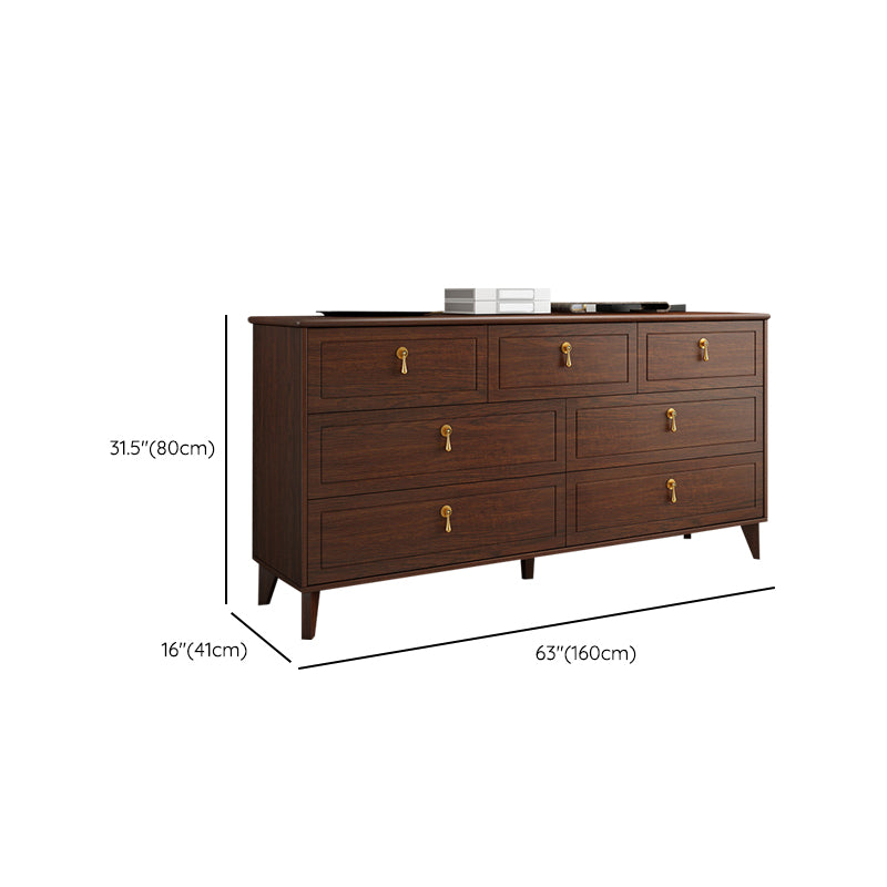 Contemporary Glam Storage Chest Dresser Wooden Chest with Drawers