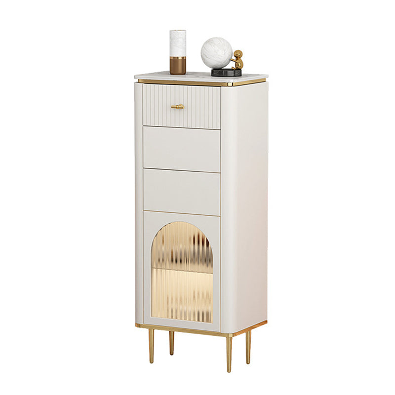 11.7 Inch Width Storage Chest Classic Glam Dresser with 1/2/3 Drawers