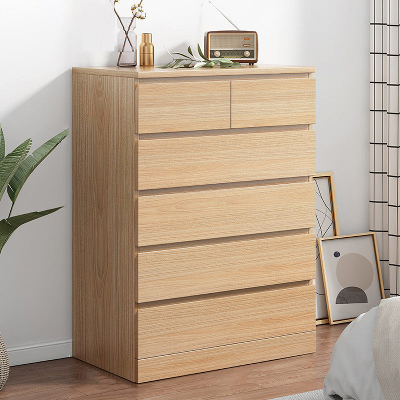 Contemporary Storage Chest Manufactured Wood Dresser with 3/4/5/6 Drawers