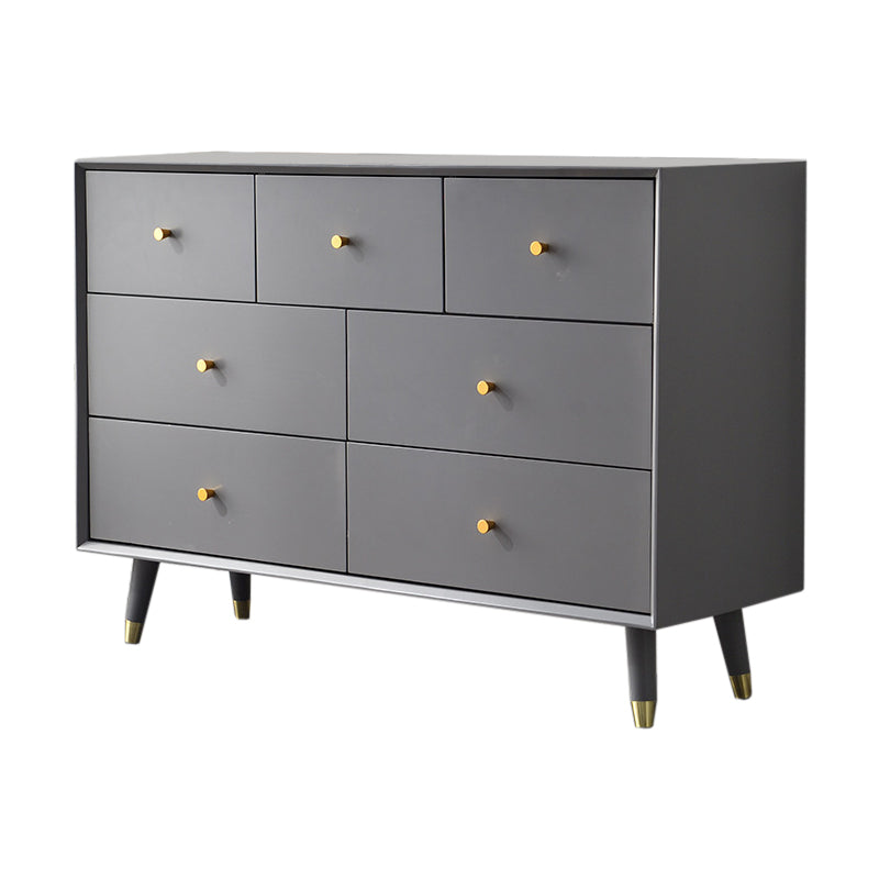 Wooden Storage Chest Dresser Contemporary Glam Chest with Drawers