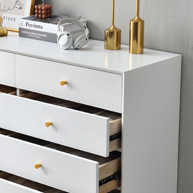 Wooden Storage Chest Dresser Contemporary Glam Chest with Drawers