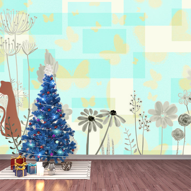 Environment Friendly Wall Mural Wallpaper Plants Sitting Room Wall Mural