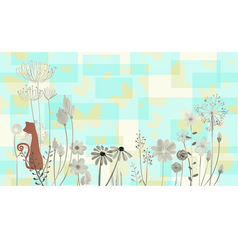 Environment Friendly Wall Mural Wallpaper Plants Sitting Room Wall Mural