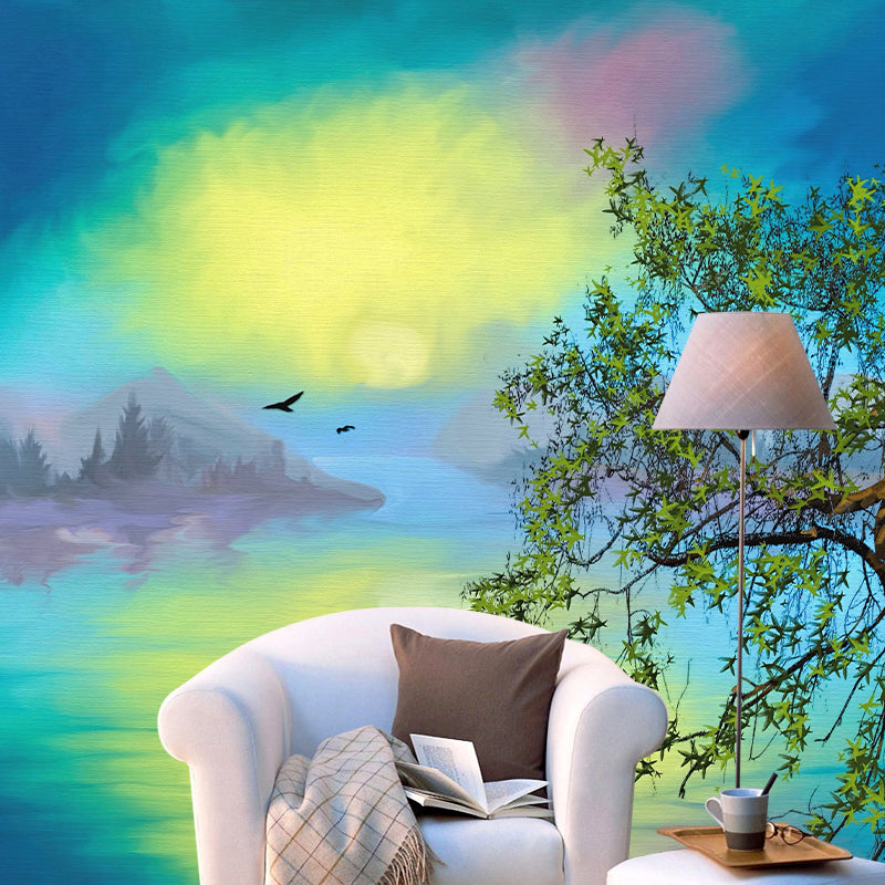 Environment Friendly Wall Mural Wallpaper Plants Sitting Room Wall Mural