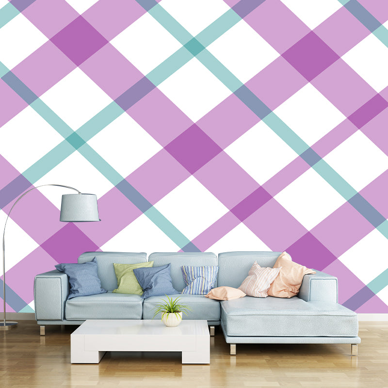 Abstract Geometry Resistant Mural Wallpaper Environment Friendly Sleeping Room Wall Mural