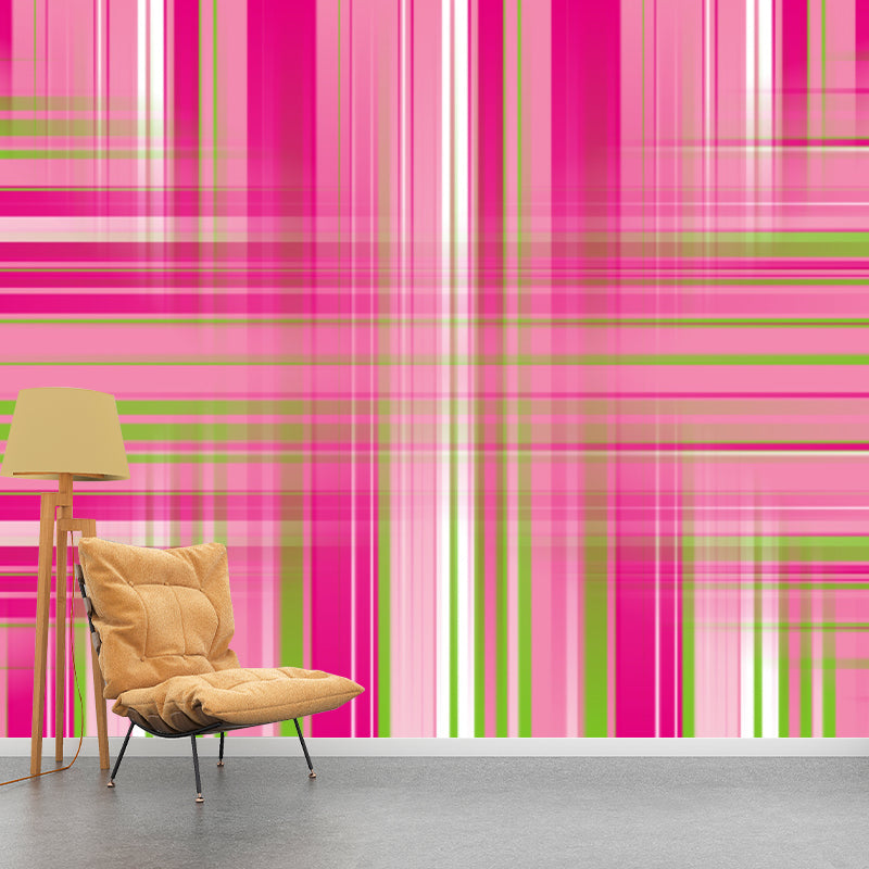 Abstract Geometry Resistant Mural Wallpaper Environment Friendly Sleeping Room Wall Mural