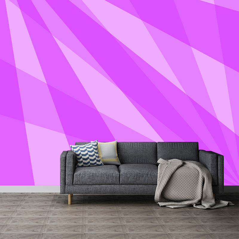 Abstract Geometry Resistant Mural Wallpaper Environment Friendly Sleeping Room Wall Mural