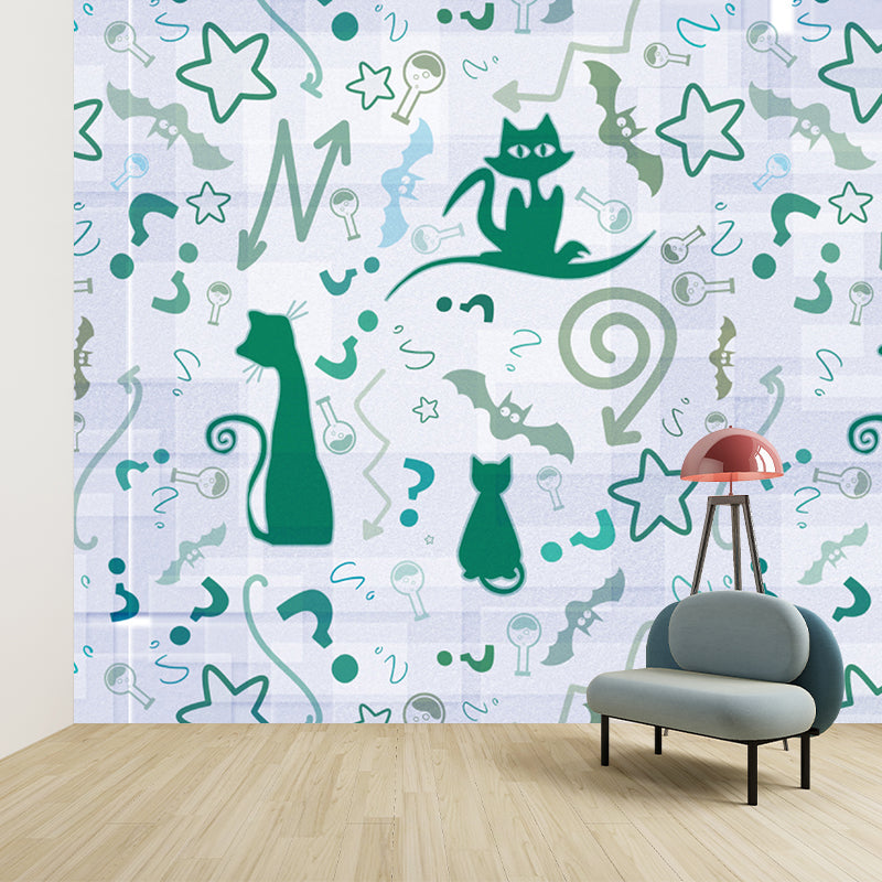 Modern Style Illustration Mural Wallpaper Animal Indoor Wall Mural