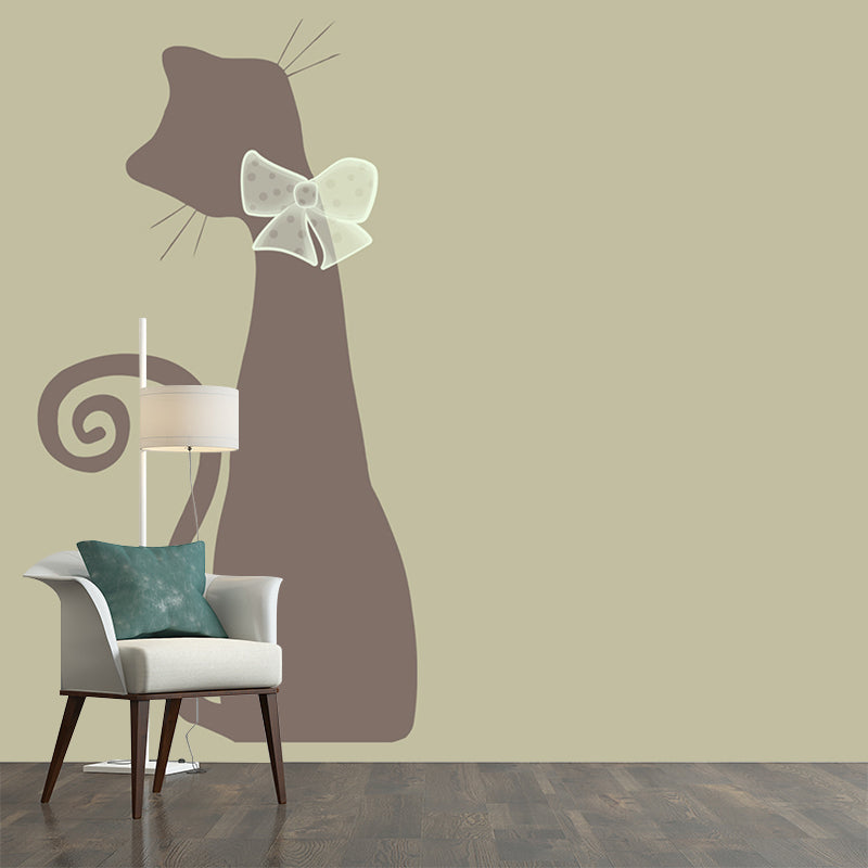 Modern Style Illustration Mural Wallpaper Animal Indoor Wall Mural