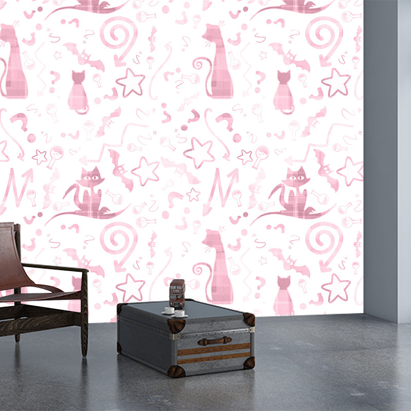 Modern Style Illustration Mural Wallpaper Animal Indoor Wall Mural