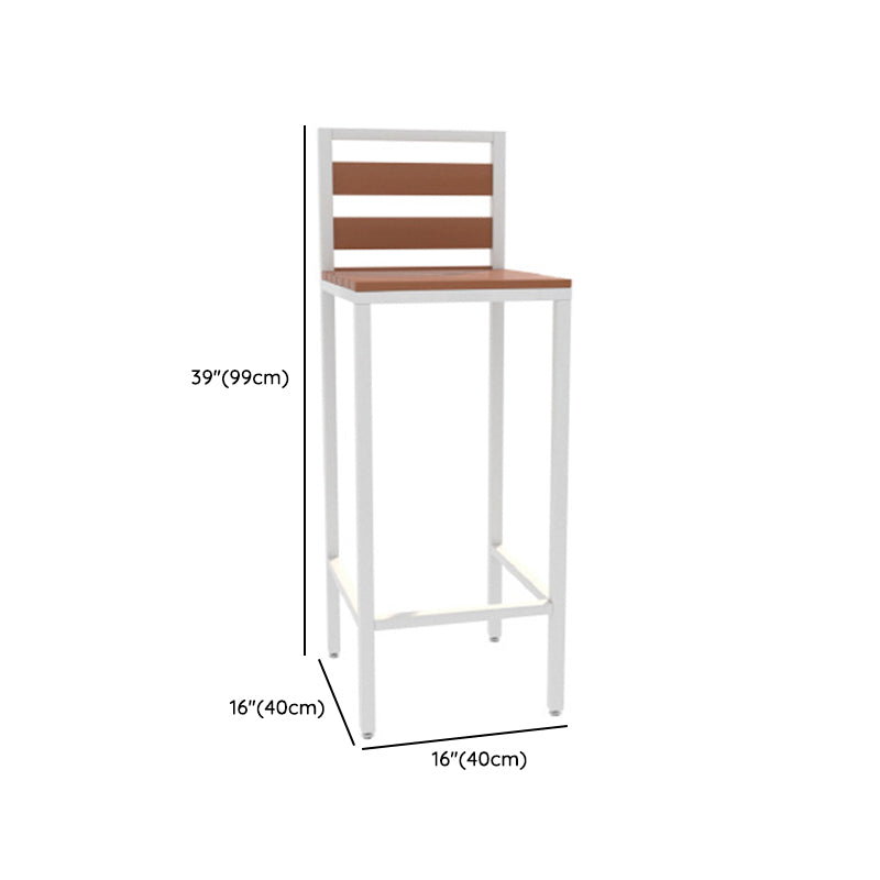 1/5 Pcs Faux Wood Bar Table Set Industrial Rectangular Bar Height Set