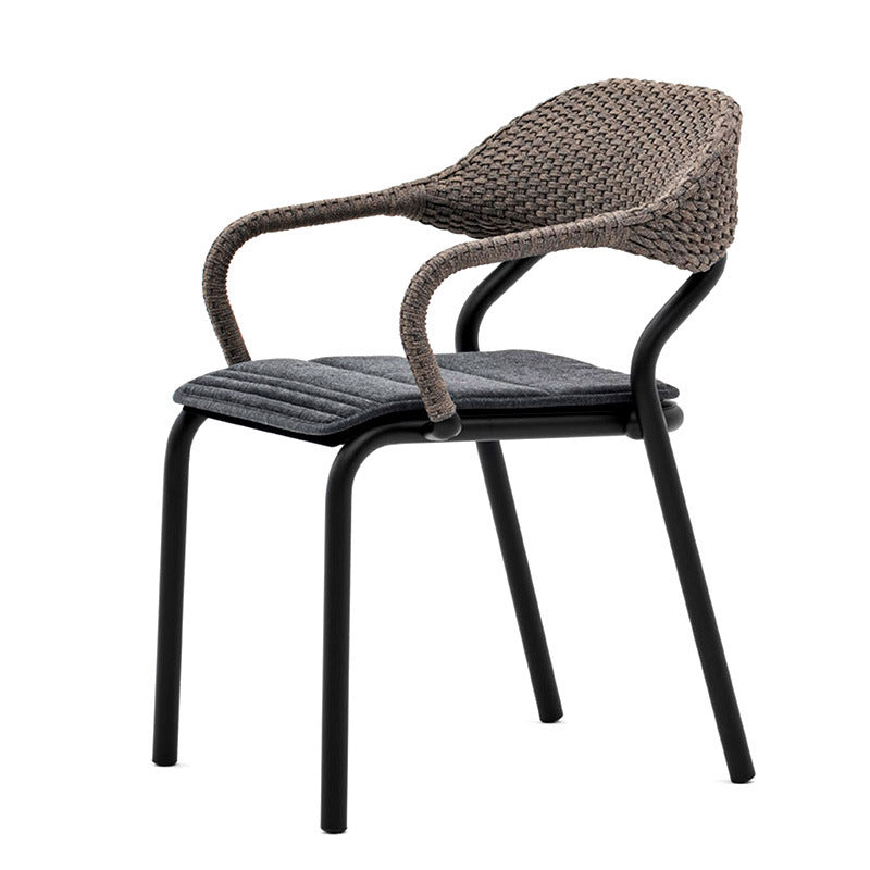 Boho Stone Top Dining Set 1/5/7 Pcs Dinette Table Set with Rattan Chairs