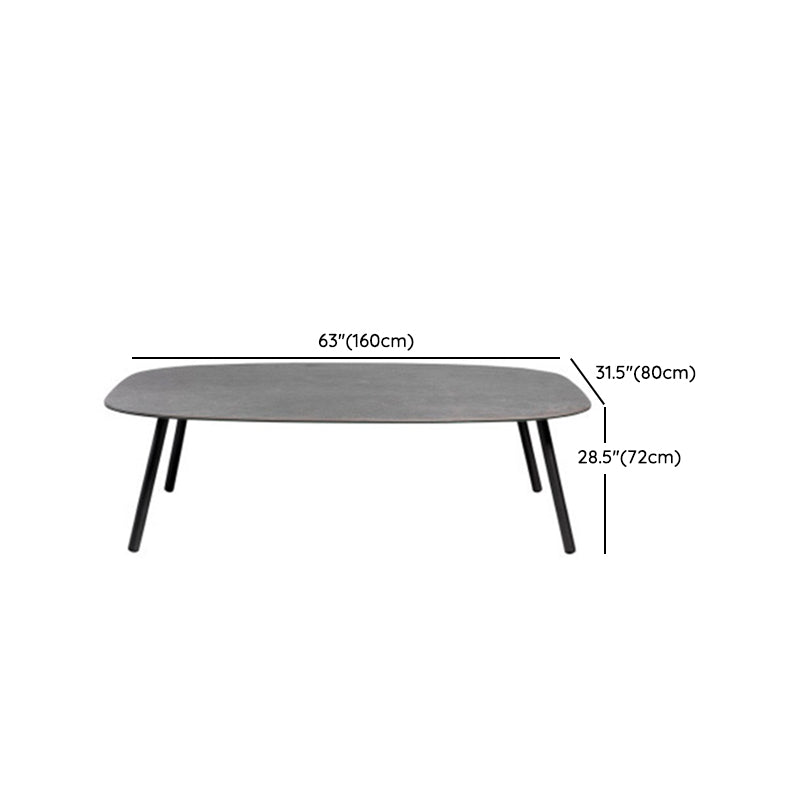 Boho Stone Top Dining Set 1/5/7 Pcs Dinette Table Set with Rattan Chairs