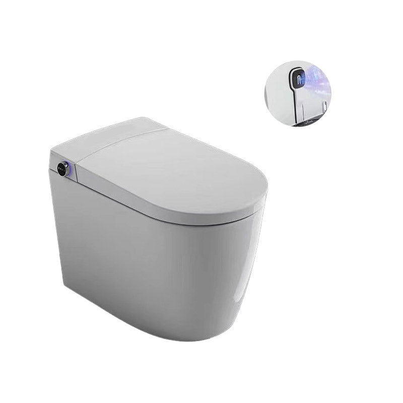Contemporary One Piece Toilet Floor Mounted Toilet Bowl with Seat for Washroom
