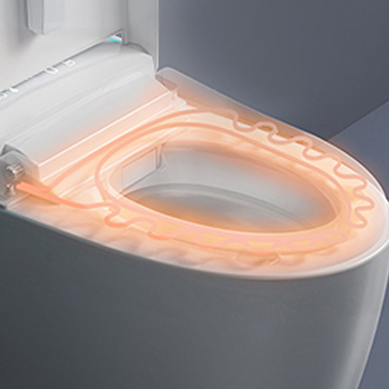 Modern Concealed Tank Toilet Skirted ABS Floor Mount Flush Toilet with Seat
