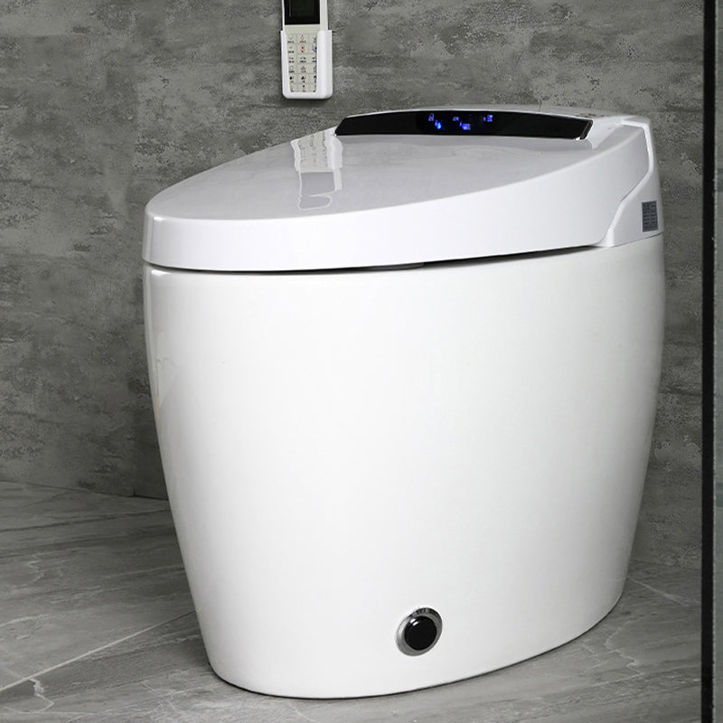 Modern Concealed Tank Toilet Bowl Skirted ABS Floor Mount Flush Toilet with Seat