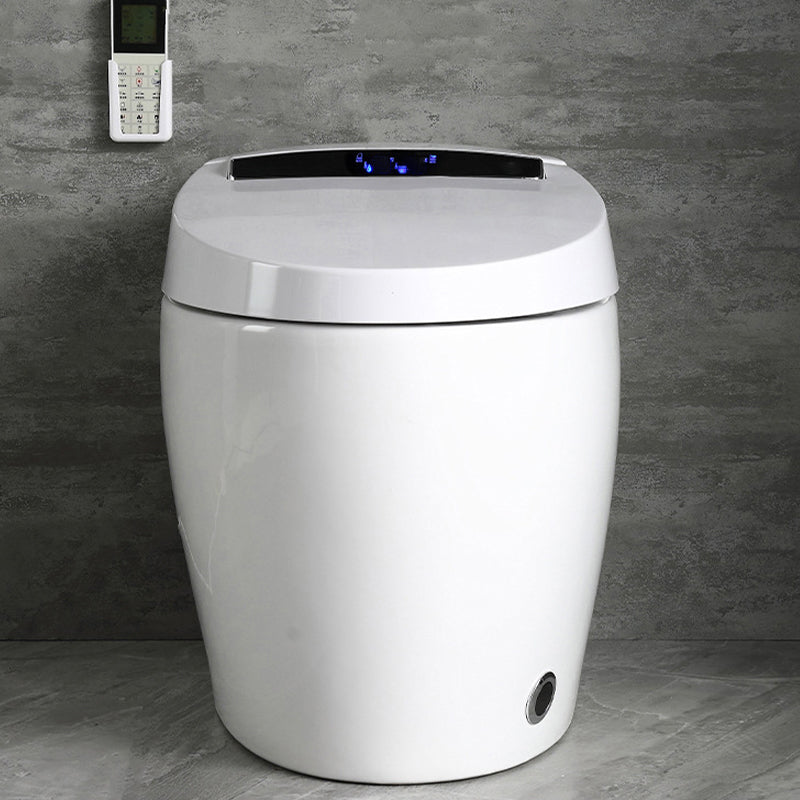 Modern Concealed Tank Toilet Bowl Skirted ABS Floor Mount Flush Toilet with Seat