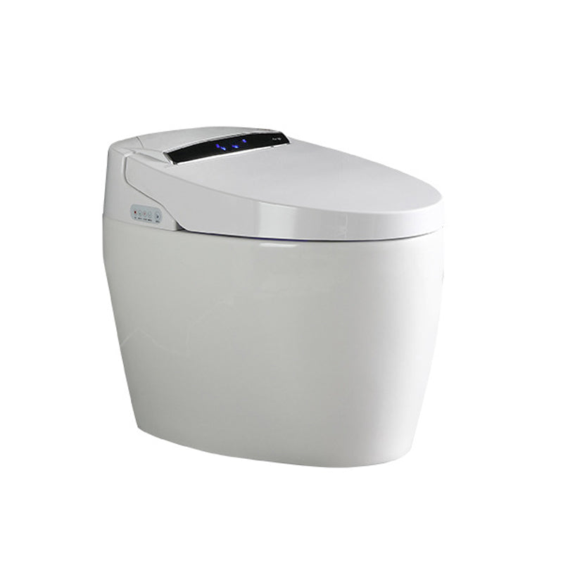 Modern Concealed Tank Toilet Bowl Skirted ABS Floor Mount Flush Toilet with Seat