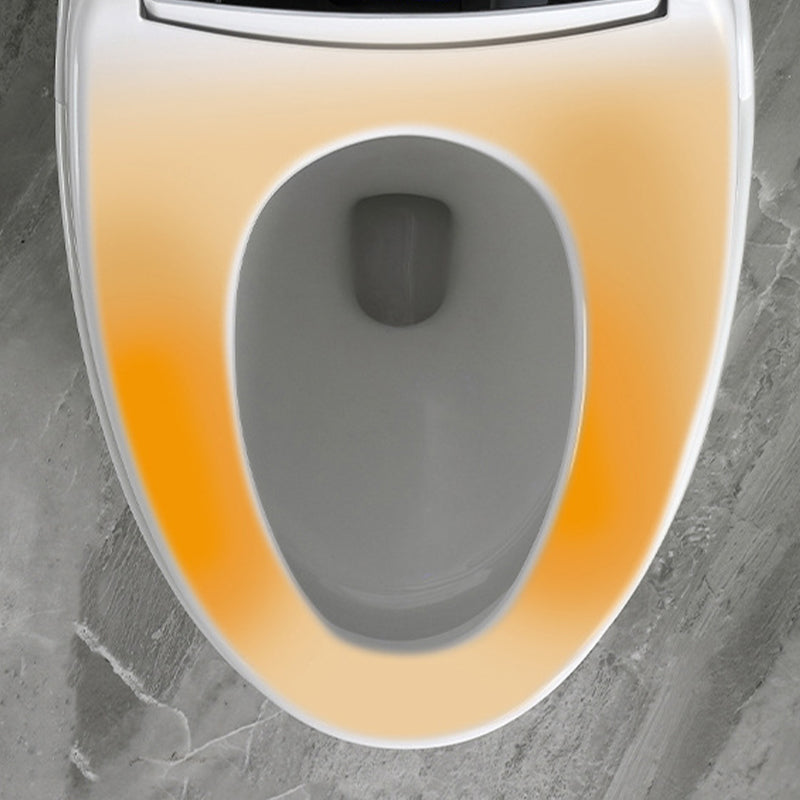 Modern Concealed Tank Toilet Bowl Skirted ABS Floor Mount Flush Toilet with Seat