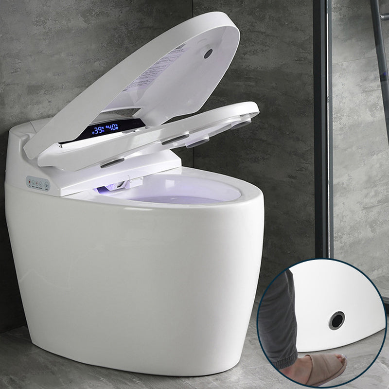 Modern Concealed Tank Toilet Bowl Skirted ABS Floor Mount Flush Toilet with Seat